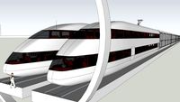 high capacity, high speed train 6m loading gauge 2140mm track gauge