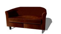 BALTIMORE Banquette 2 places en microsuède marron REF 166428 PRIX 299.00