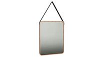 82309 Mirror Salute Rectangular Copper 52x40cm