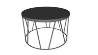 modern, industrial, loft, minimalist, scandinavian style, black, coffee, round table NUXX Kohi, stolik kawowy