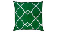 ALMOFADA ESTAMPA ARABESCO VERDE E BRANCO - 45X45CM