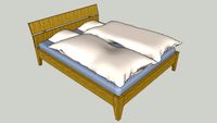 Schlafzimmer Bett 160 x 200 Kiefer
