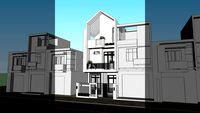 Modern House, nhà ống hiện đại, street house, nhà phố, nhà ở, hiện đại, bao cảnh, asia house, home, villa, gate,