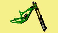 bike frame YT and fork RockShox