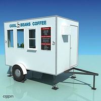 Coffee cart3d model
