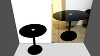Mesa preta lateral