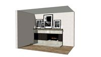 Offset fireplace