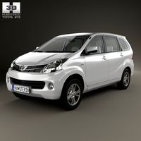 Toyota Avanza with HQ interior 20123d model
