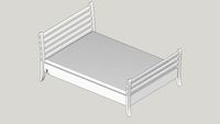 Eichenfrau form605 bed Massivholzbett