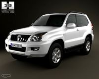 Toyota Land Cruiser Prado (120) 3-door 20093d model