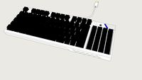 Teclado Gamer CoolerMaster Quick Fire TK Mecânico Com Switch Azul e LED Branco SGK-4020-GKCL2-BR