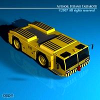 Airport tow tractor3d model