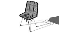 PITAYA, Chaise en rotin et métal noire, Maisons du monde, ref : 155616, prix : 149,90