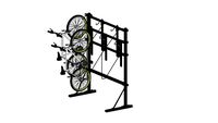 DoubleUp - Single Sided Free-Standing Vertical Bike Rack - 6 Bike