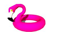 Bóia Flamingo Rosa
