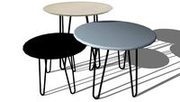 GRAPHIK, 3 tables basses gigognes D 40 cm à 60 cm, Maisons du monde, ref : 155600, prix : 99,99