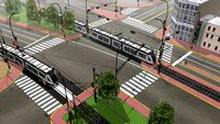 Bolivia tramway intersection