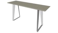Amsterdam Console Table in White Sand Concrete by Modloft