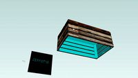 wooden basket-hanging