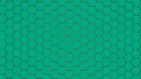 teel green-hexagon pattern