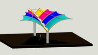 butterfly as tensioned structure