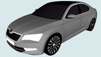 2015 Škoda Superb Liftback B8 (Low Poly)