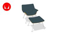 Swoop Plywood Lounge Chair and Ottoman