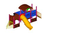 outdoor playgroup equipment, train