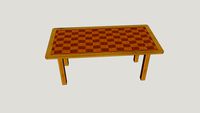Table Basse pin damier
