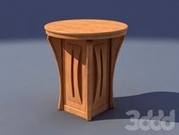 Высокий деревяный столик