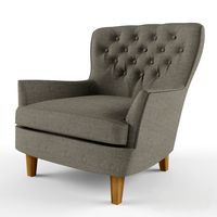 Pottery Barn CARDIFF TUFTED UPHOLSTERED ARMCHAIR