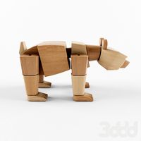 wooden bear