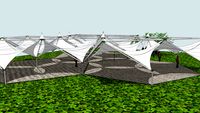 simple hypars with spacial structure