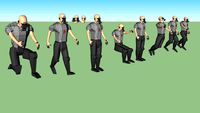 modelo homem em 3d diversas poses