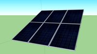 6 Paneles Solares Coplanar Vertical