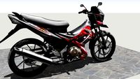 Suzuki Satria F150 (merah hitam)