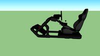 PVC Racing Sim Pod w/ Logitech G27