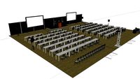 Corporate Meeting - dual fast fold screen