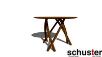 Mesa Hall Cruzadas Ø1000