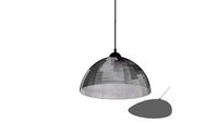 Suspension en métal noir et verre fumé D.40cm URBAN LAB REF 165196 PRIX 97.50
