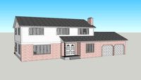 Buffalo-style Colonial/Mediterranean house (1960s-1970s suburban)