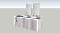 Mobile bagno con doppio lavatoio cm250xprof.70