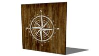 KOMPASS, déco murale en bois 90 x 90 cm, REF : 154962, prix: 89.99
