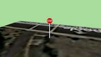 Bike lane stop sign - Los Carneros Rd and Mesa Ln