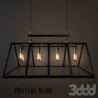 POTTERY BARN / GREENHOUSE CHANDELIER