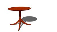 Mahogany side table by Frits Henningsen