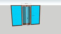 Pintu kasa nyamuk aluminium