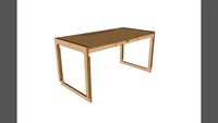 Famfara - Biurko Model: B1 - Desk - sklejka / plywood nowoczesne / modern desk