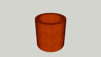 CORTEN STEEL Planter // Bac en acier Corten - serie 5 - 800x800