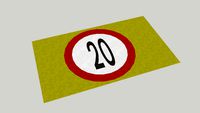 20 MPH Road Marking_Coloured Asphalt